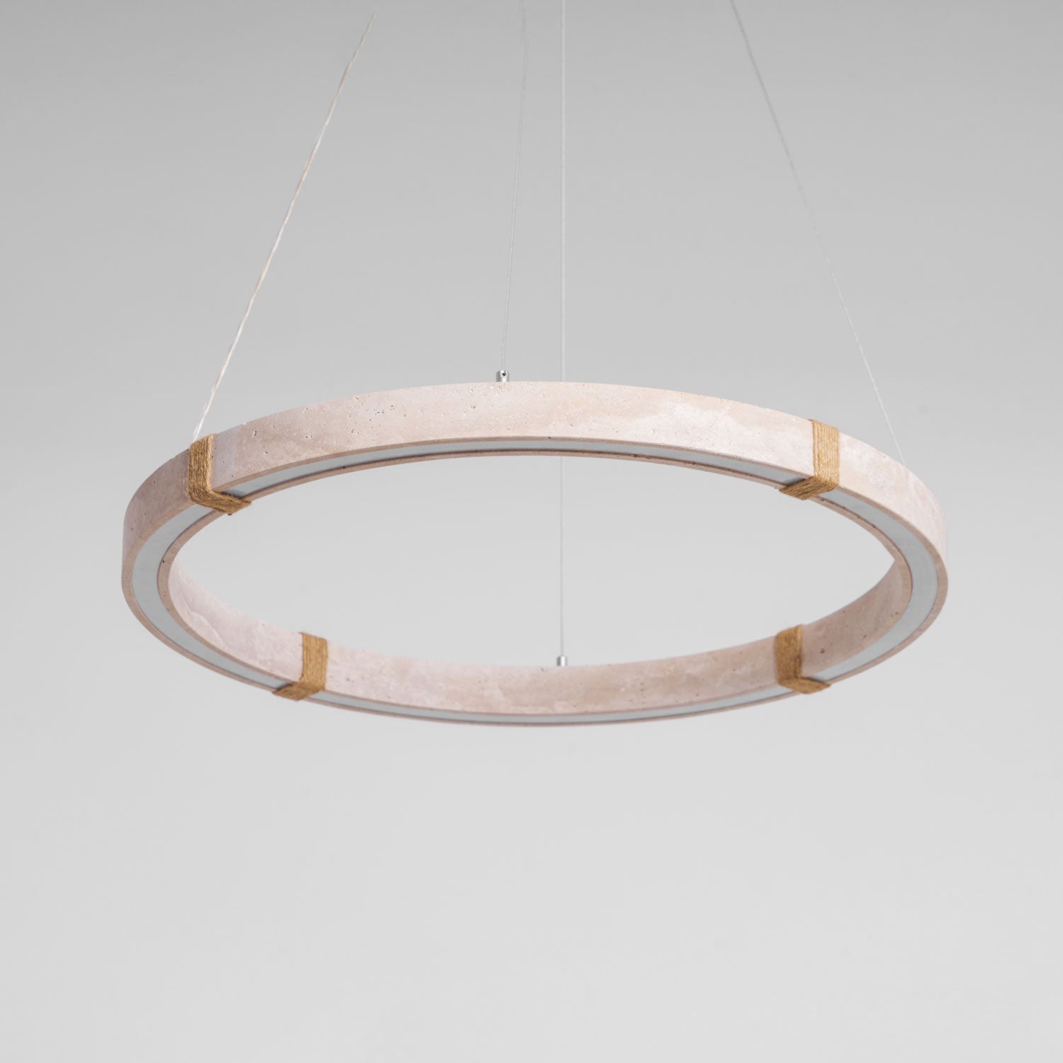 Alsilis Chandelier Minimaliste en Travertin - Neutralighting
