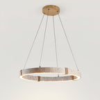 Lumae Suspension en Forme d’anneau en Pierre Travertin - Neutralighting