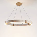 Lumae Suspension en Forme d’anneau en Pierre Travertin - Neutralighting