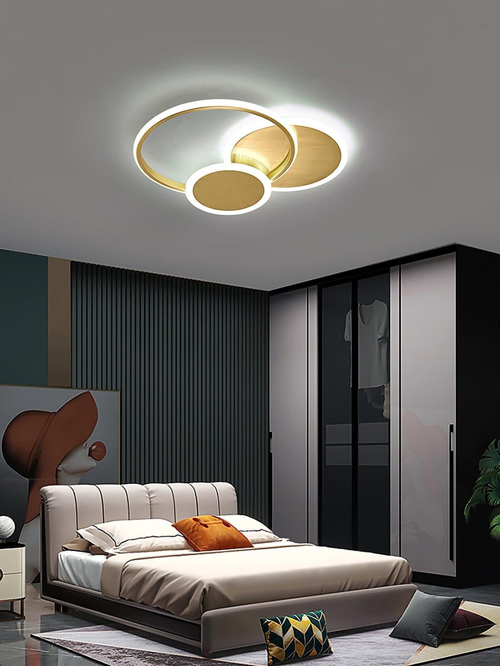 Veraee Lampe de Plafond LED Art Cercles - Neutralighting