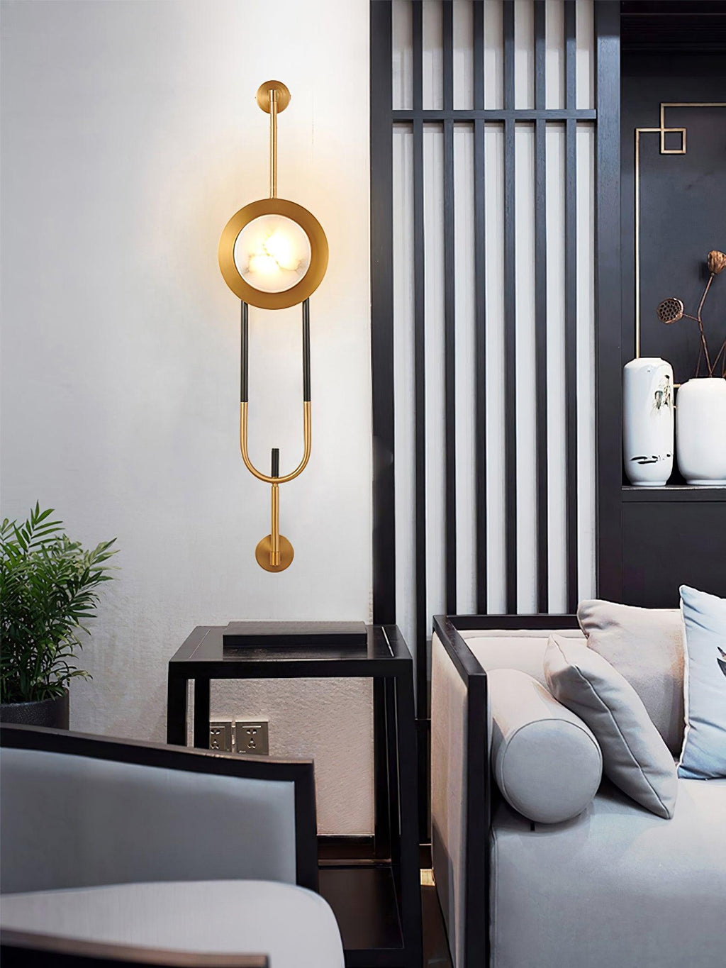 Miles Applique Murale Moderne en Marbre - Neutralighting