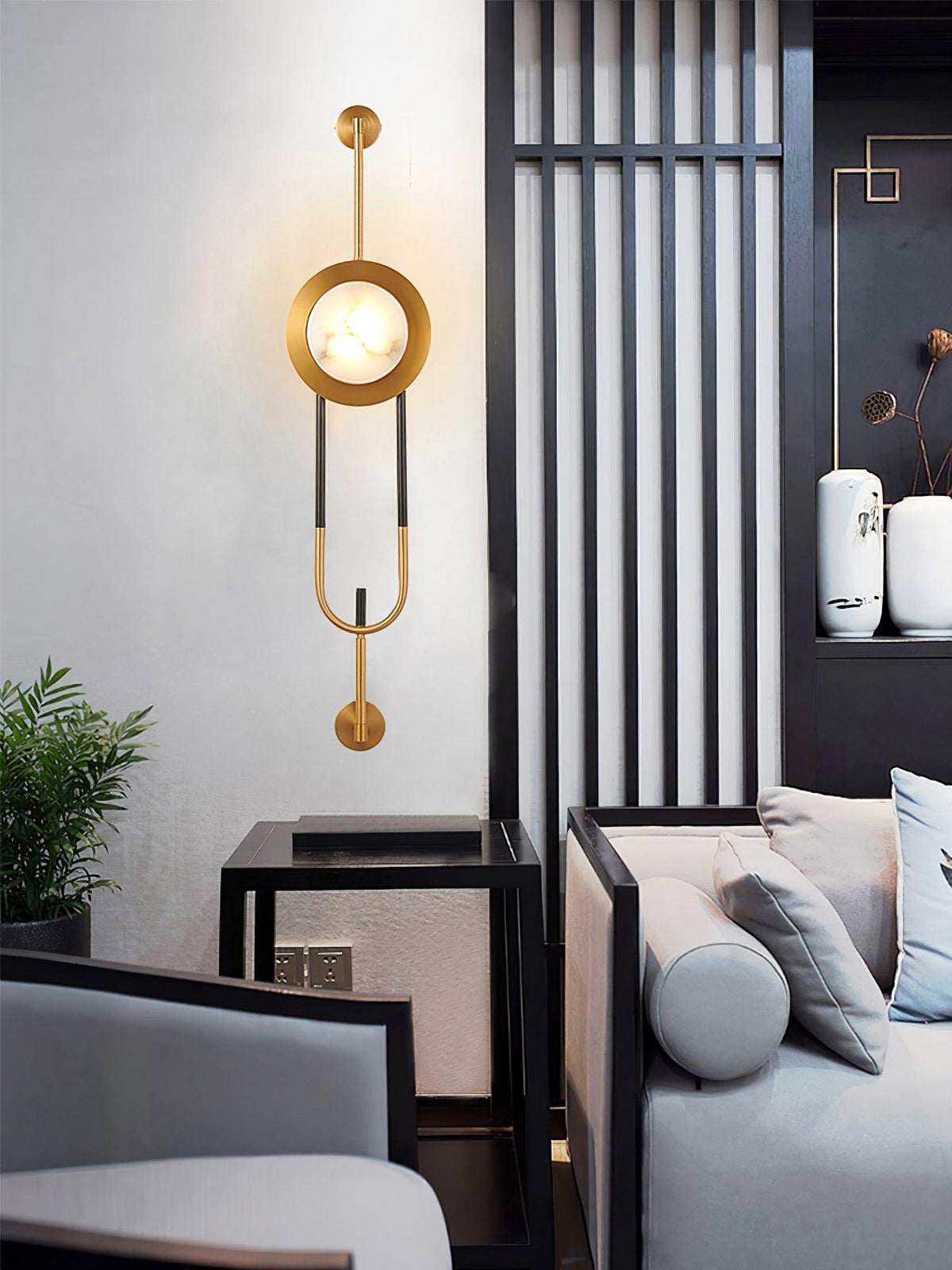 Miles Applique Murale Moderne en Marbre - Neutralighting