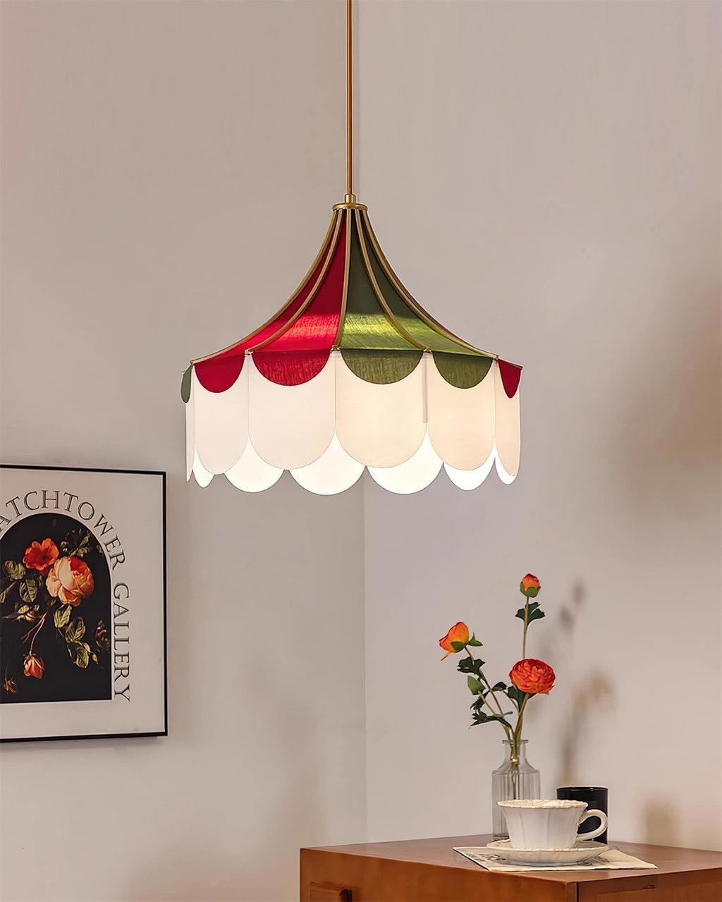 Circus Tissu Suspension Coquillage Nostalgique Ludique - Neutralighting