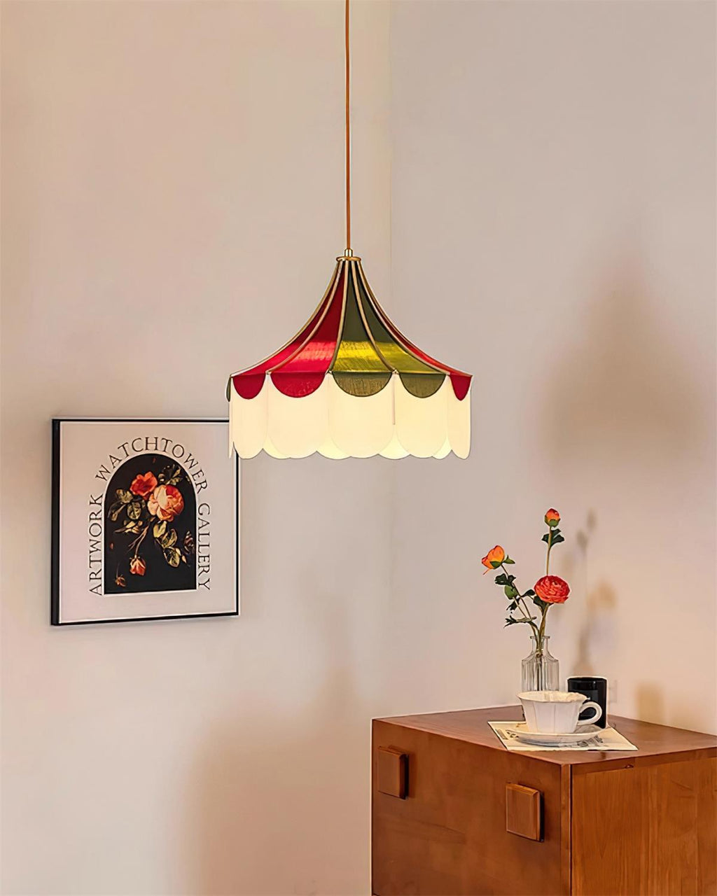 Circus Tissu Suspension Coquillage Nostalgique Ludique - Neutralighting