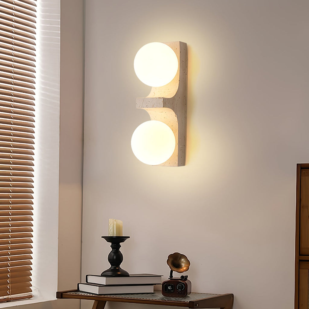 Umiren Applique Murale Minimaliste en Travertin - Neutralighting