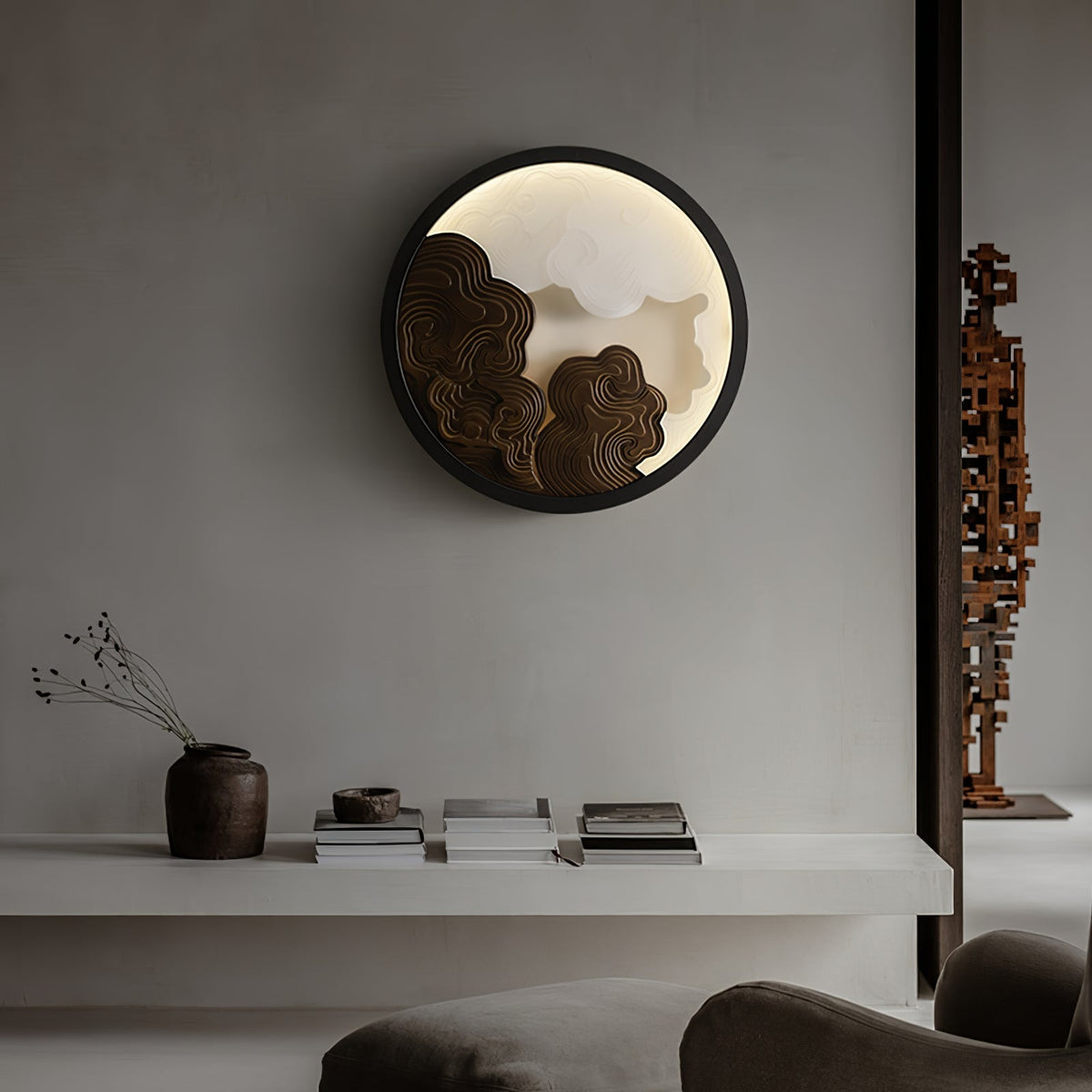 Grayson Applique Murale en Bois Moderne - Neutralighting
