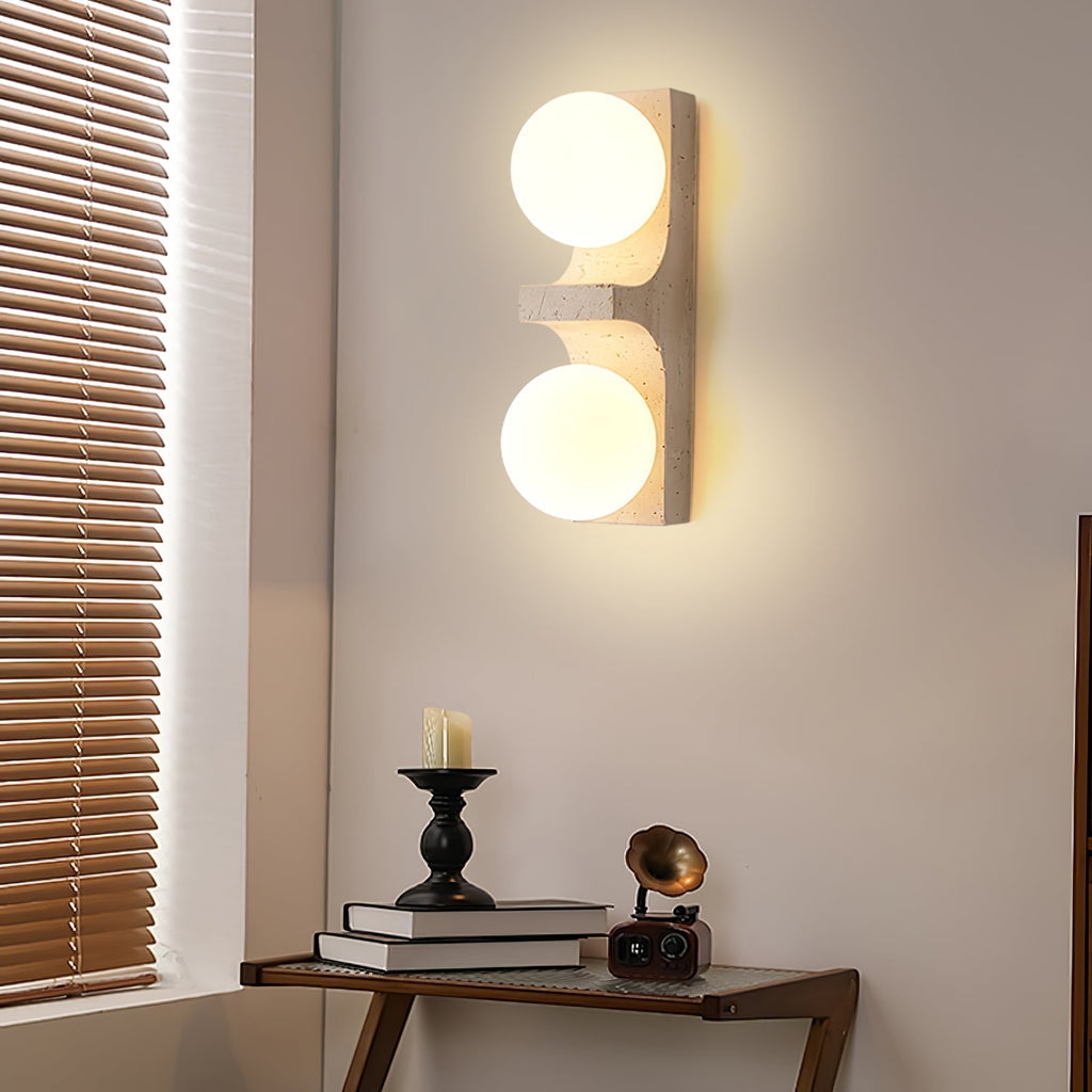 Umiren Applique Murale Minimaliste en Travertin - Neutralighting