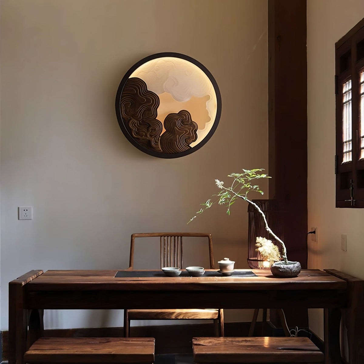 Grayson Applique Murale en Bois Moderne - Neutralighting