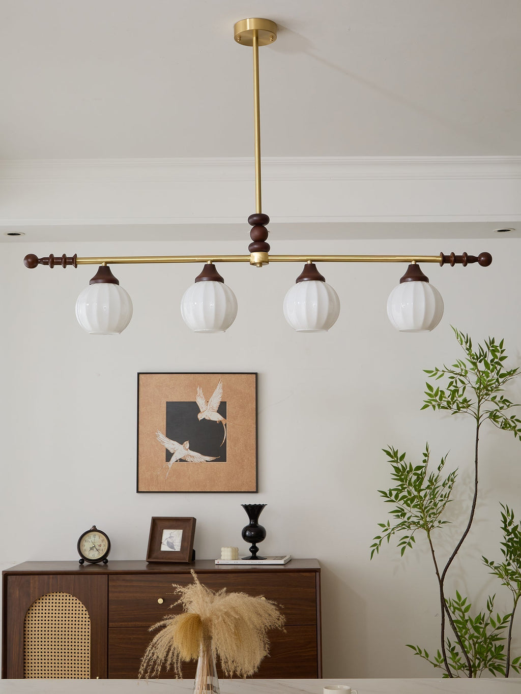 Vosole Lustre Vintage Traditionnel Élégant en Bois - Neutralighting