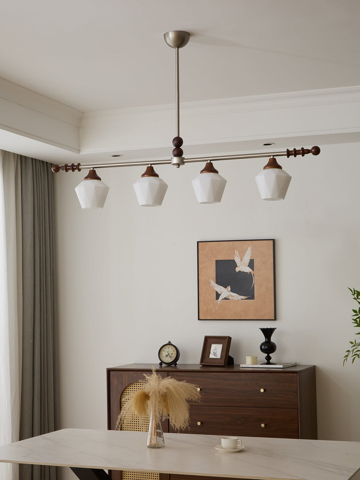 Vosole Lustre Vintage Traditionnel Élégant en Bois - Neutralighting