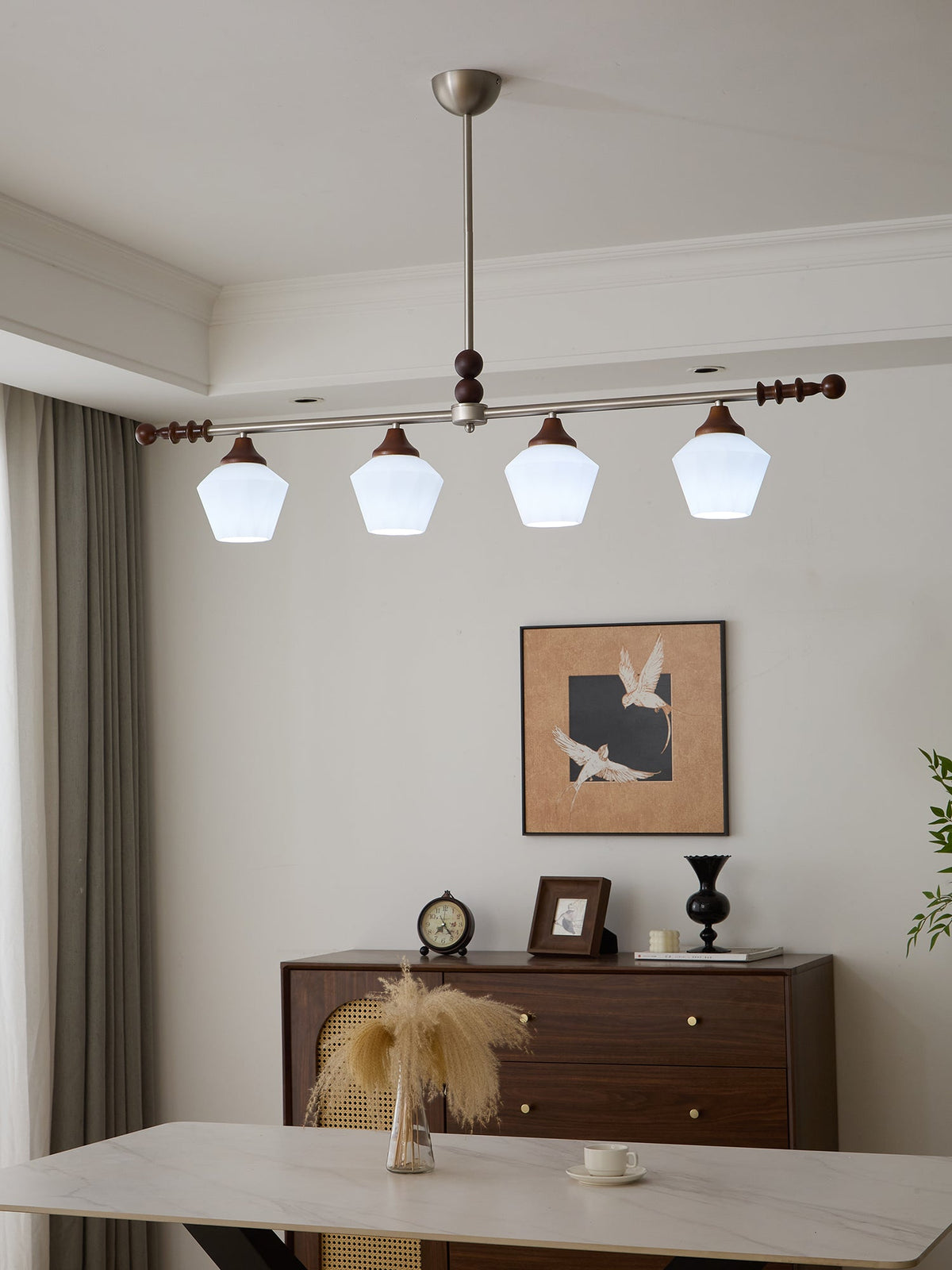 Vosole Lustre Vintage Traditionnel Élégant en Bois - Neutralighting
