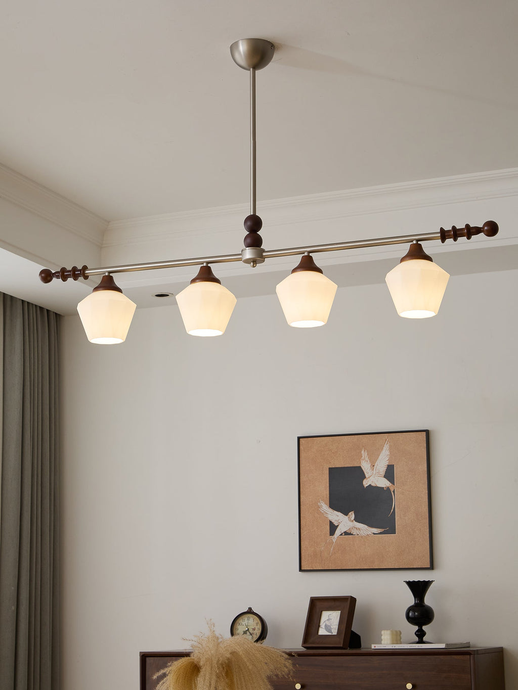 Vosole Lustre Vintage Traditionnel Élégant en Bois - Neutralighting