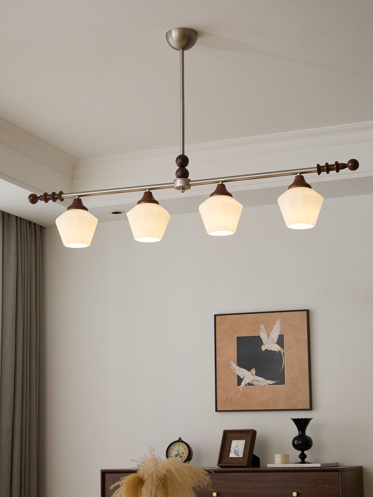 Vosole Lustre Vintage Traditionnel Élégant en Bois - Neutralighting