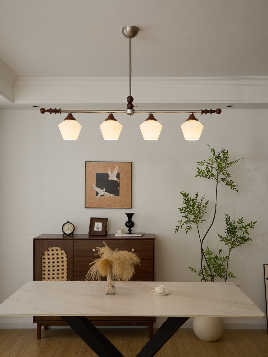 Vosole Lustre Vintage Traditionnel Élégant en Bois - Neutralighting