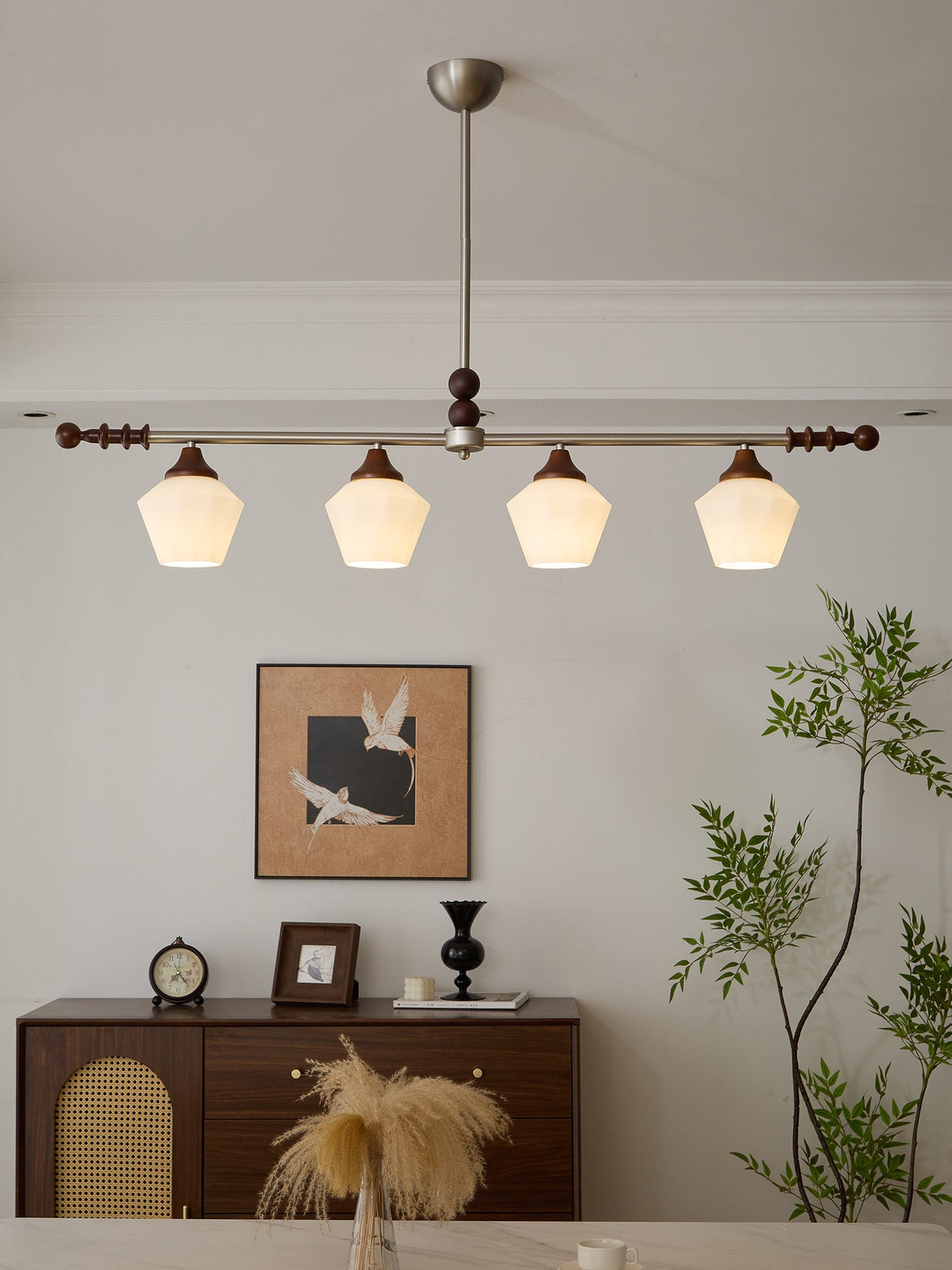 Vosole Lustre Vintage Traditionnel Élégant en Bois - Neutralighting