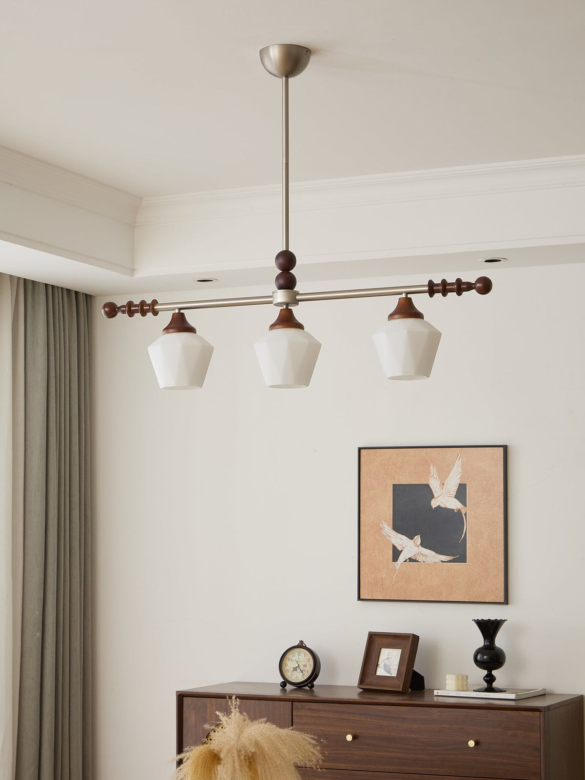 Vosole Lustre Vintage Traditionnel Élégant en Bois - Neutralighting