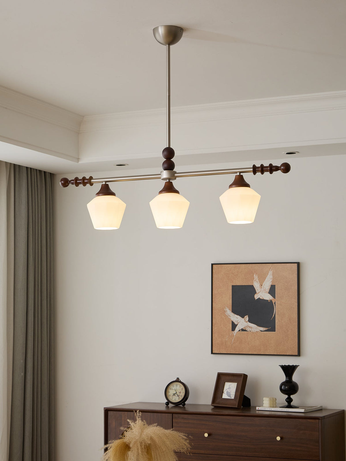 Vosole Lustre Vintage Traditionnel Élégant en Bois - Neutralighting