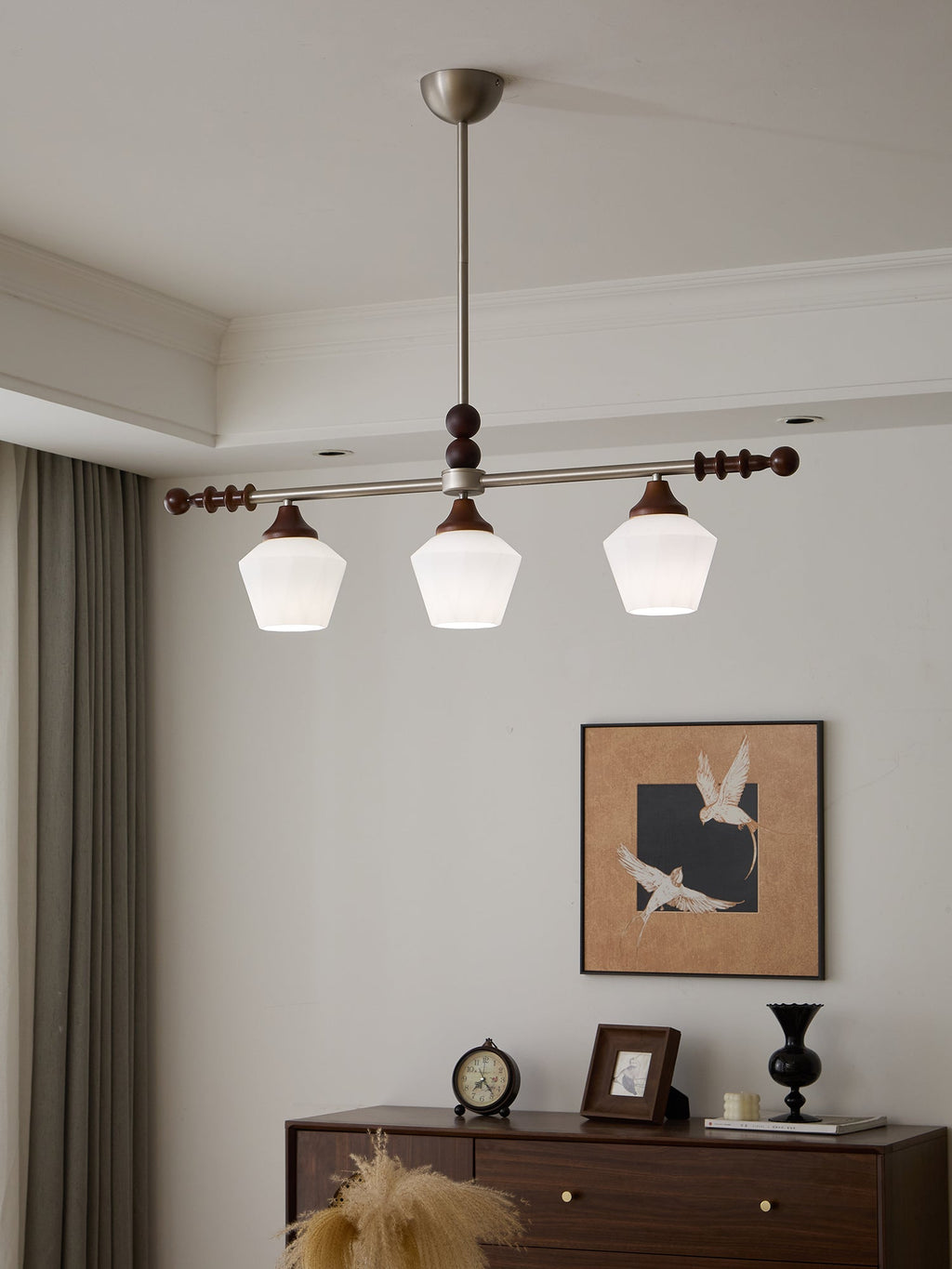 Vosole Lustre Vintage Traditionnel Élégant en Bois - Neutralighting