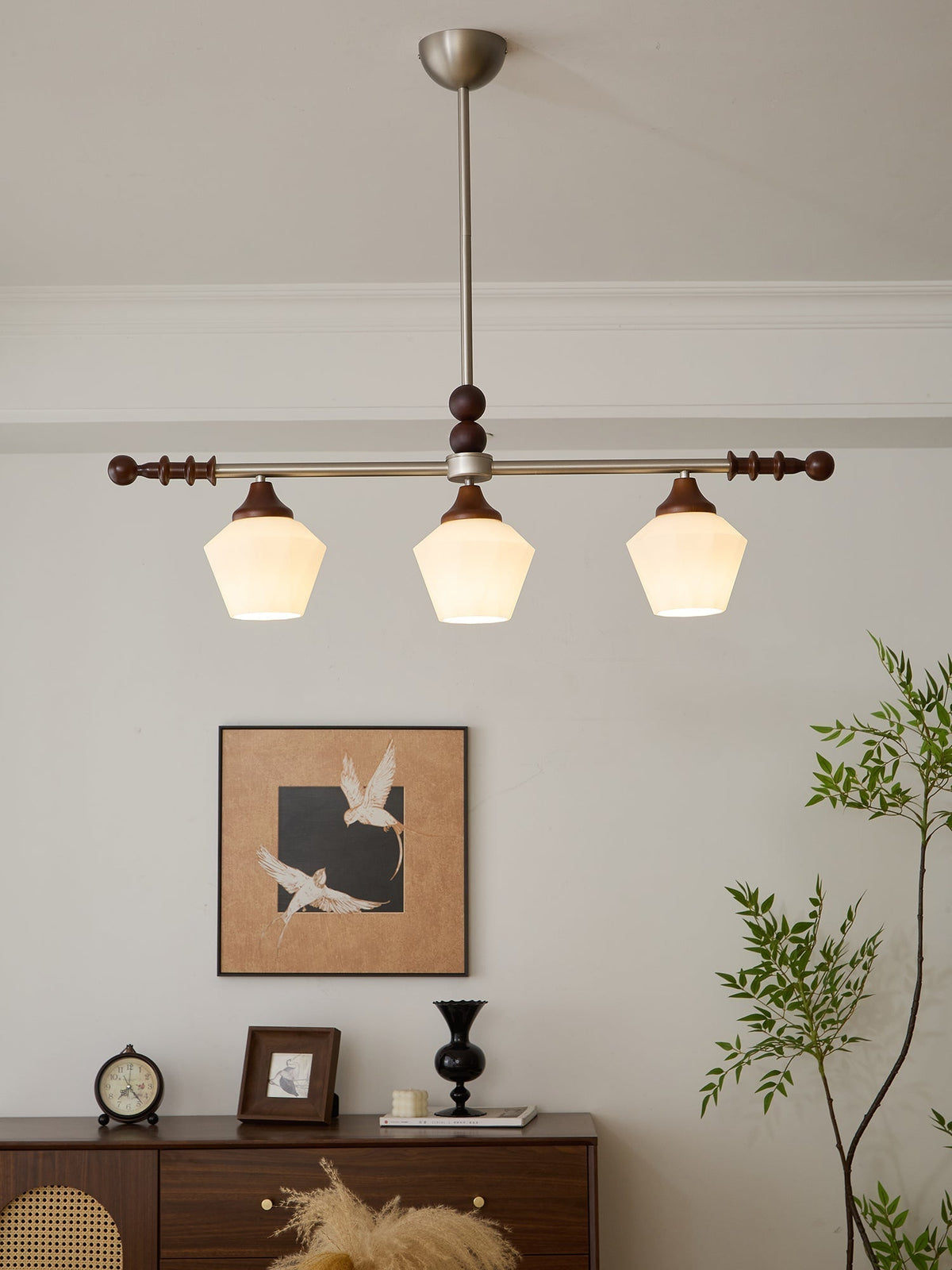 Vosole Lustre Vintage Traditionnel Élégant en Bois - Neutralighting