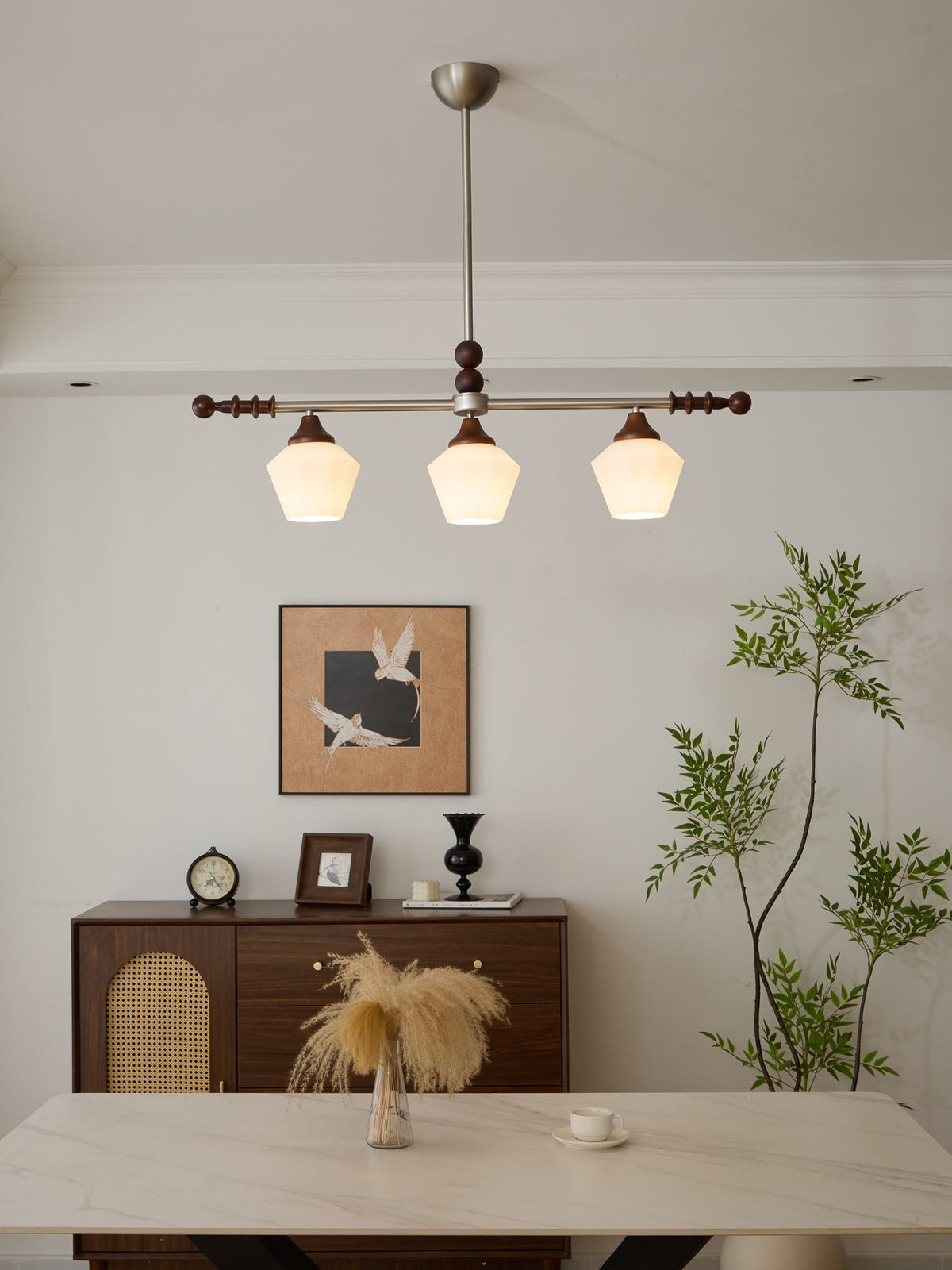 Vosole Lustre Vintage Traditionnel Élégant en Bois - Neutralighting