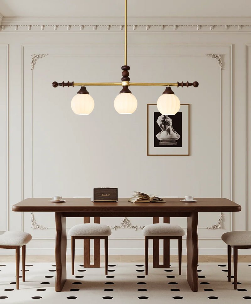 Vosole Lustre Vintage Traditionnel Élégant en Bois - Neutralighting
