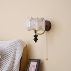 Eshae Applique Murale en Tissu et Bois Premium - Neutralighting
