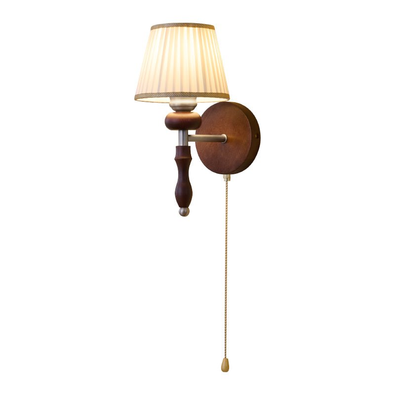 Eshae Applique Murale en Tissu et Bois Premium - Neutralighting