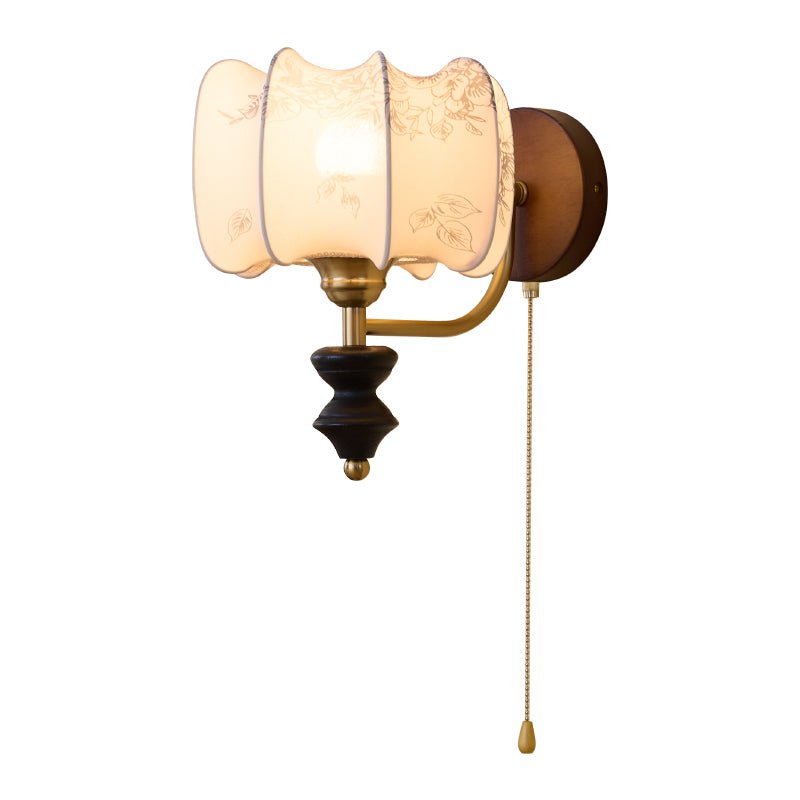 Eshae Applique Murale en Tissu et Bois Premium - Neutralighting