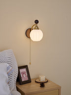 Eshae Applique Murale en Tissu et Bois Premium - Neutralighting