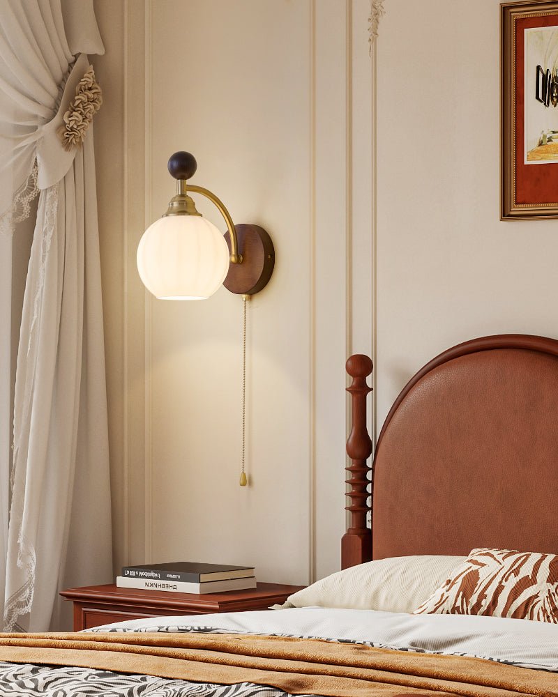 Eshae Applique Murale en Tissu et Bois Premium - Neutralighting