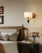 Eshae Applique Murale en Tissu et Bois Premium - Neutralighting