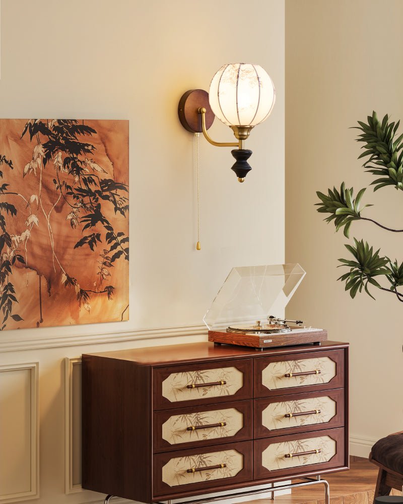 Eshae Applique Murale en Tissu et Bois Premium - Neutralighting