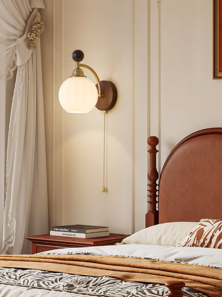 Eshae Applique Murale en Tissu et Bois Premium - Neutralighting