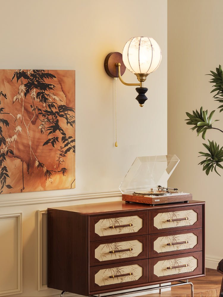 Eshae Applique Murale en Tissu et Bois Premium - Neutralighting