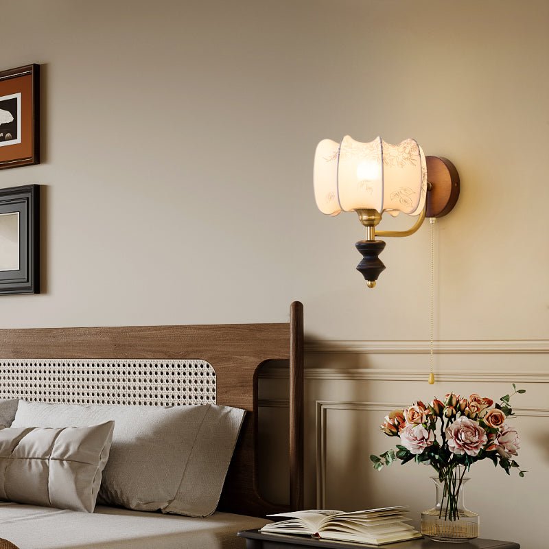 Eshae Applique Murale en Tissu et Bois Premium - Neutralighting