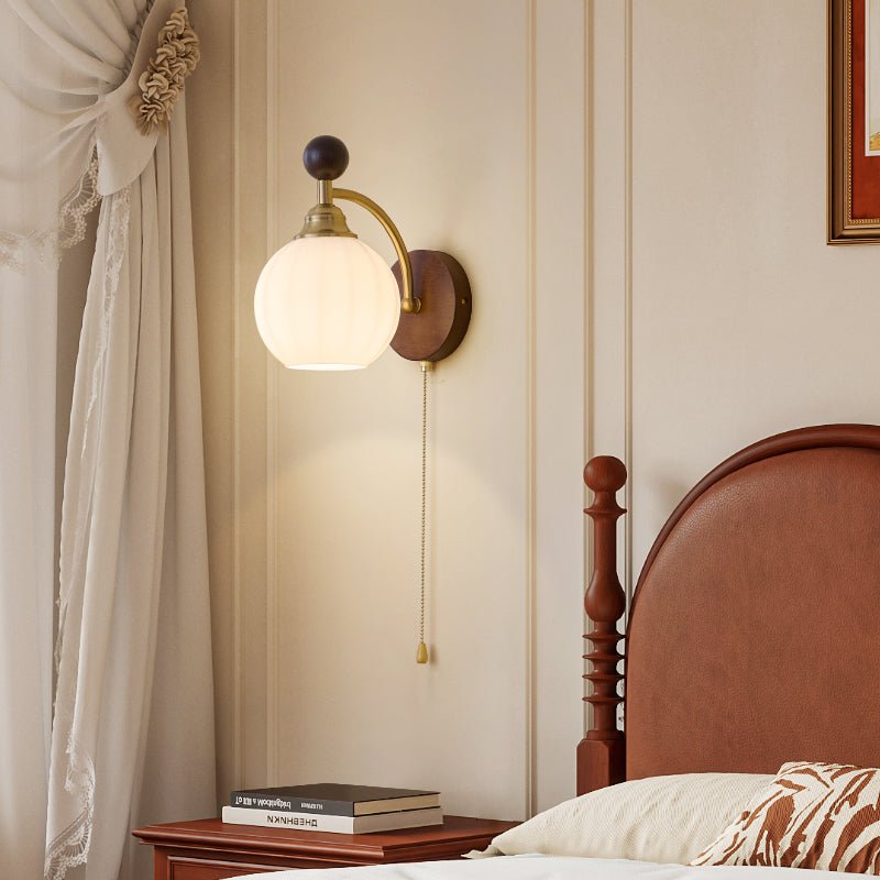 Eshae Applique Murale en Tissu et Bois Premium - Neutralighting