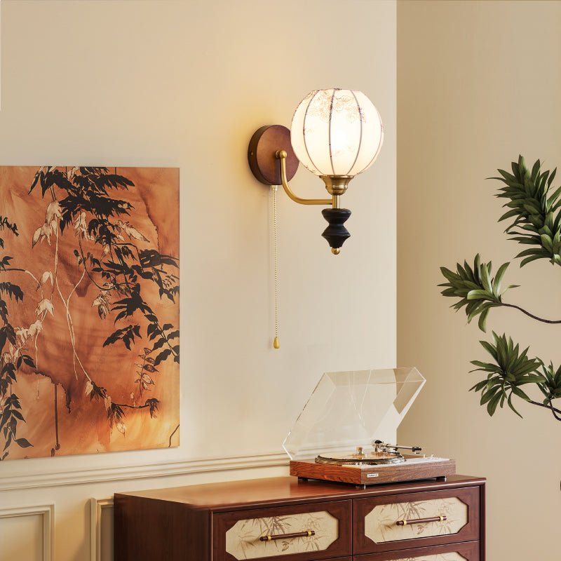 Eshae Applique Murale en Tissu et Bois Premium - Neutralighting