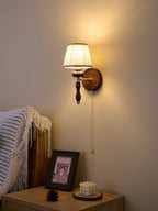 Eshae Applique Murale en Tissu et Bois Premium - Neutralighting