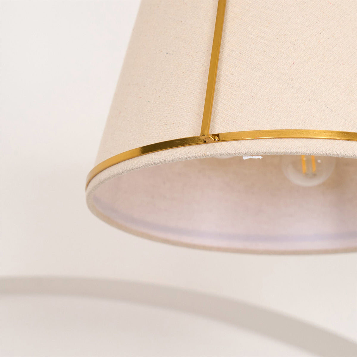 Yonder Lampe Pendante Métal Laiton Tissu Classique Traditionnel - Neutralighting