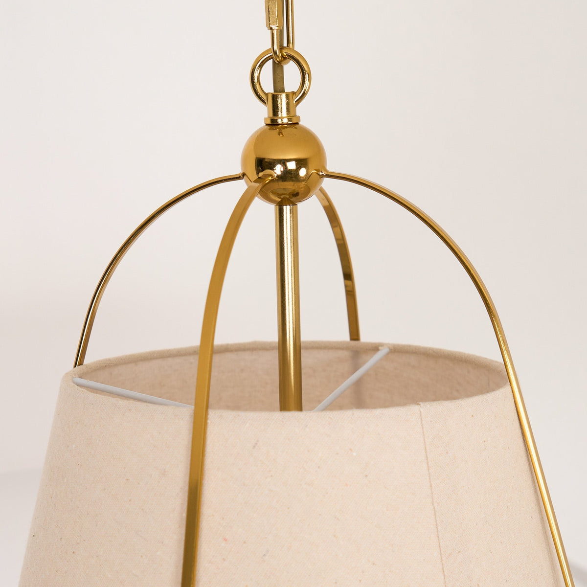 Yonder Lampe Pendante Métal Laiton Tissu Classique Traditionnel - Neutralighting