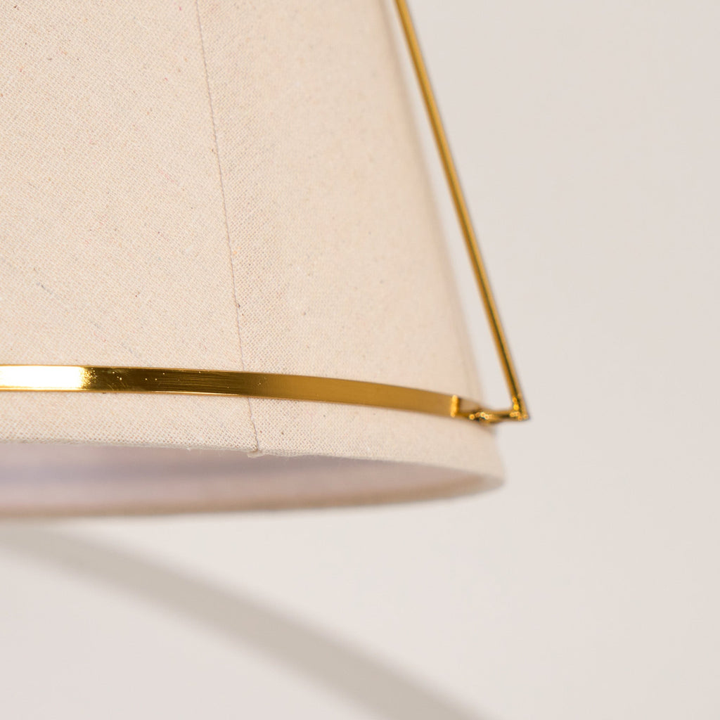 Yonder Lampe Pendante Métal Laiton Tissu Classique Traditionnel - Neutralighting