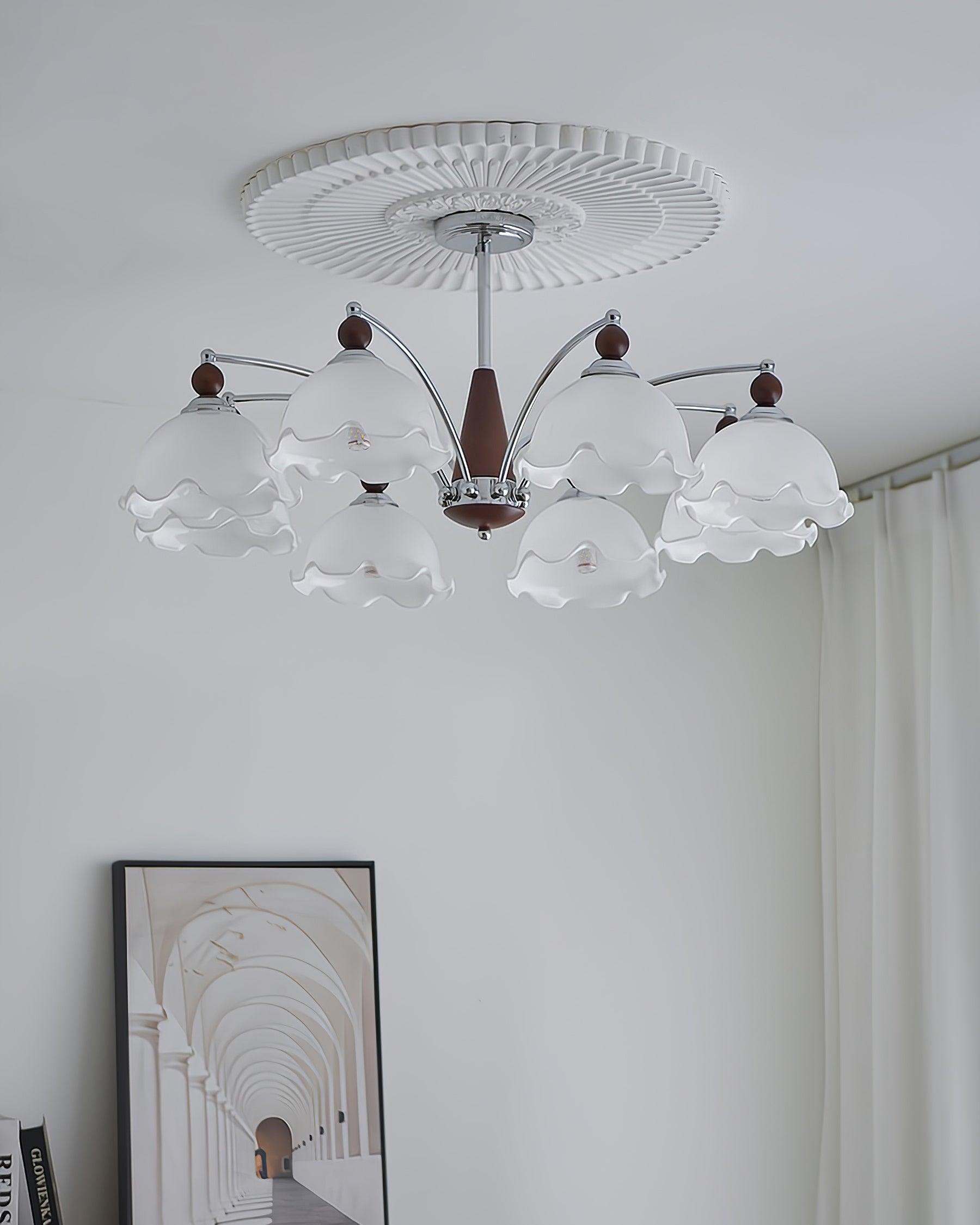 Lustre Claudia Fleurs Élégance Florale Vintage - Neutralighting