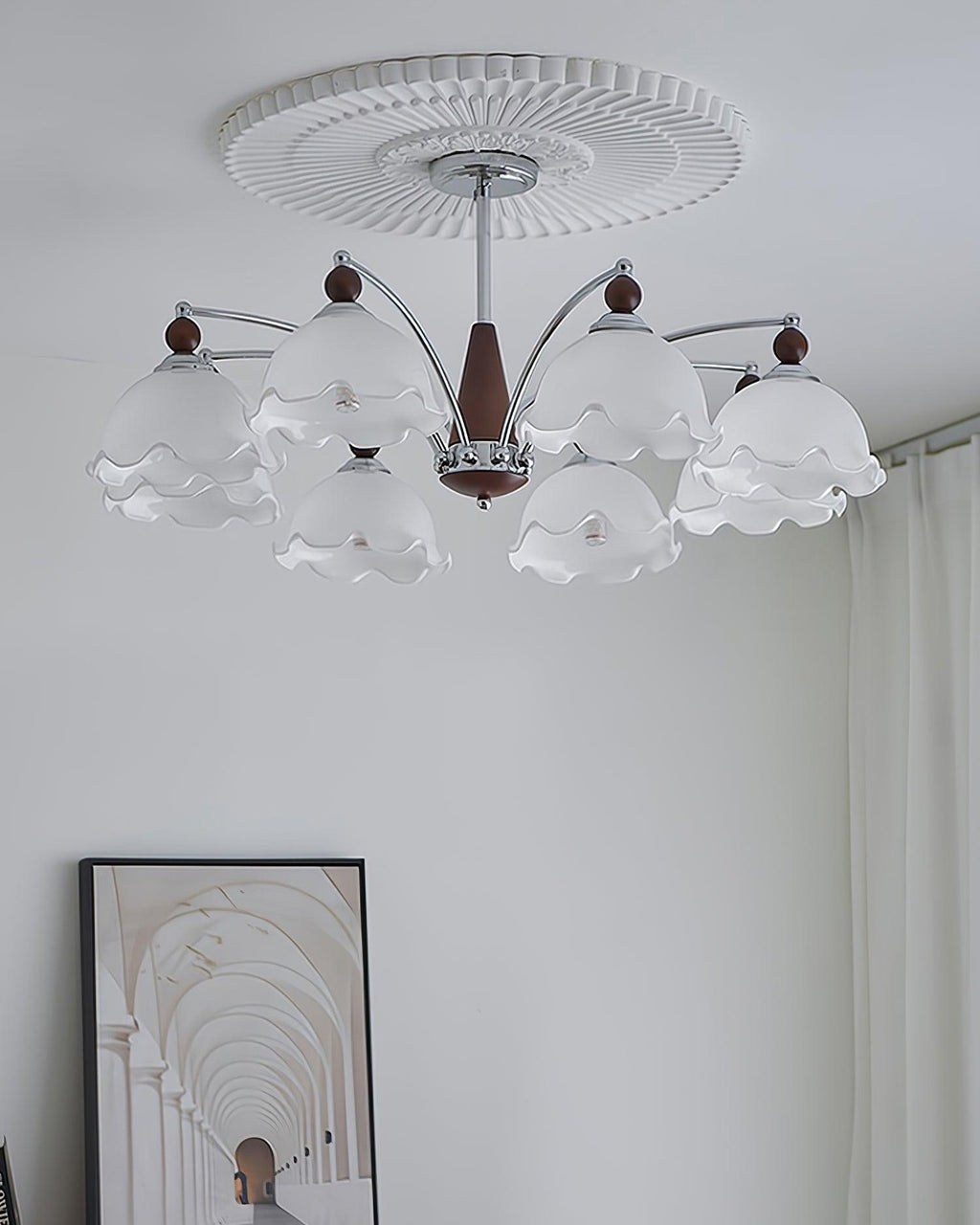 Lustre Claudia Fleurs Élégance Florale Vintage - Neutralighting