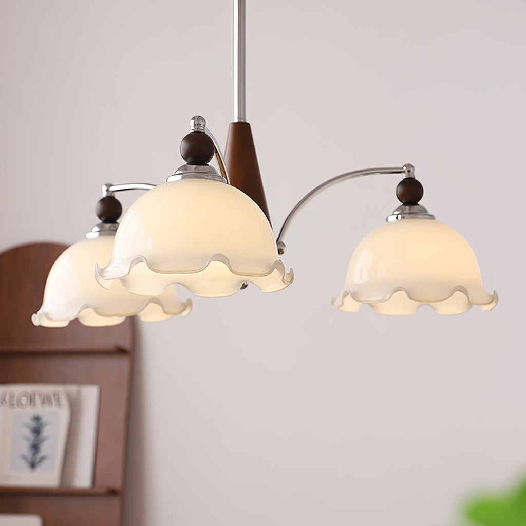 Claudia Lustre Abat-jours Dépoli Volants Floraux - Neutralighting