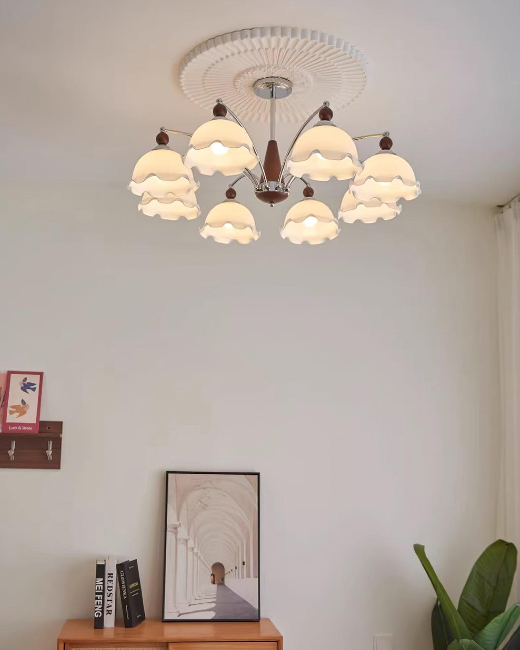 Lustre Claudia Fleurs Élégance Florale Vintage - Neutralighting