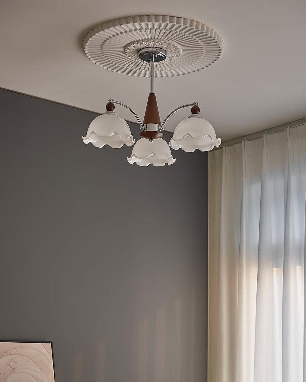 Lustre Claudia Fleurs Élégance Florale Vintage - Neutralighting