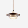 Ritta Suspension Bois Disque Travertin - Neutralighting