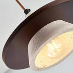 Ritta Suspension Bois Disque Travertin - Neutralighting