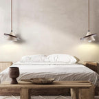 Ritta Suspension Bois Disque Travertin - Neutralighting