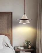 Ritta Suspension Bois Disque Travertin - Neutralighting